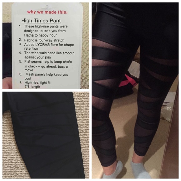 🚫Sold 🚫NWT lululemon high times mesh shine - Picture 3 of 3