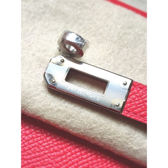 100% Authentic Hermes Kelly Wallet Bougainvillier - Picture 3 of 4