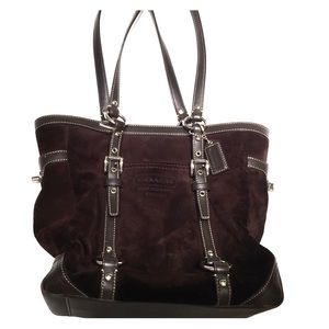 AUTHENTIC**** Brown "velvet" Coach bag