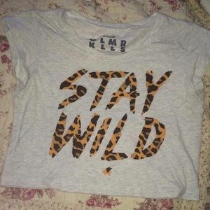 Glamour Kills stay wild crop top