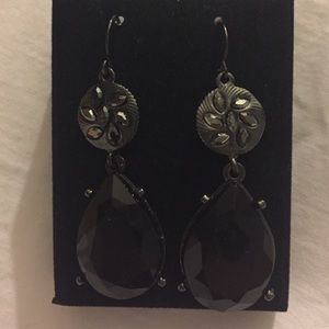 Statement black earrings