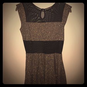 Cute gold & black dress