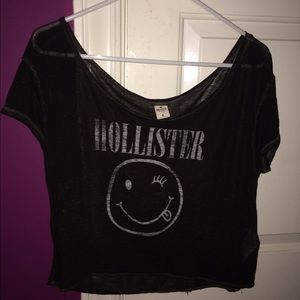 Hollister See-Through Loose Crop-Top