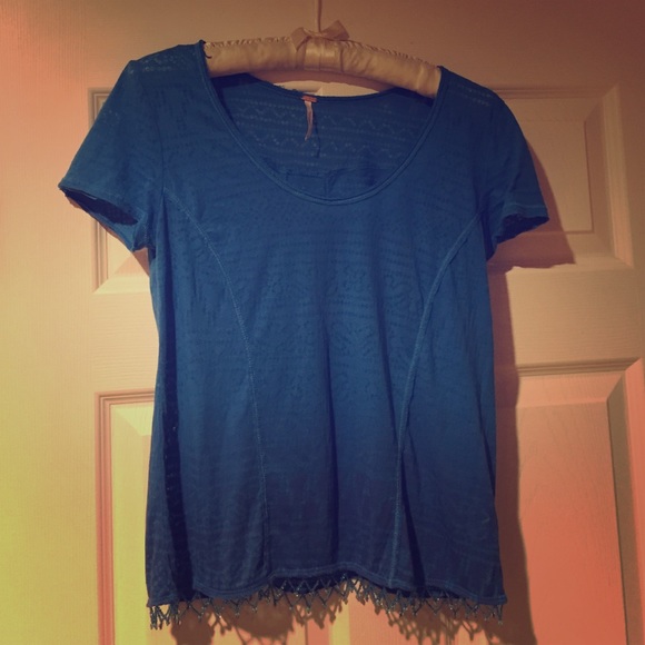 Free People T shirt with Beads