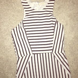 Black& white stripped dress