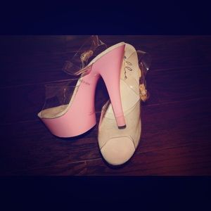 Hot pink 6 inches heels