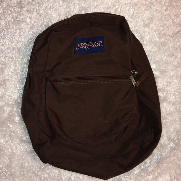 dark brown jansport backpack