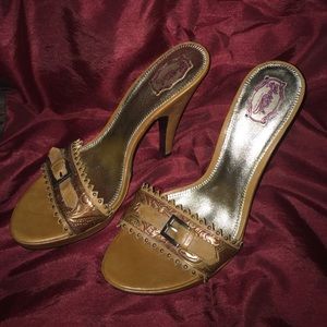 Vero cuoio hale-bob brown leather shoes sz 8 1/2