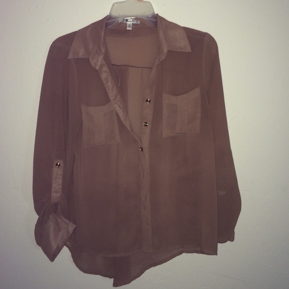 Papaya brown blouse