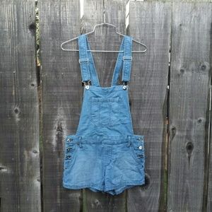 Short Denim Overalls