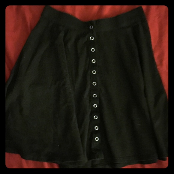 Kimchi blue swing mini skirt with button up front