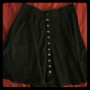 Kimchi blue swing mini skirt with button up front