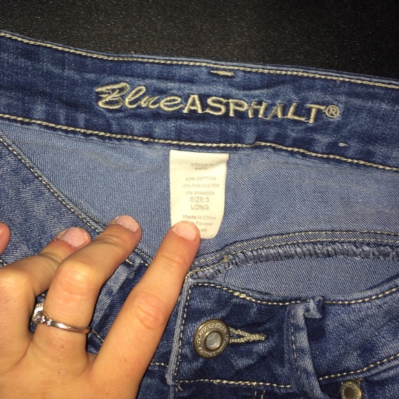 Blue asphalt jeans!