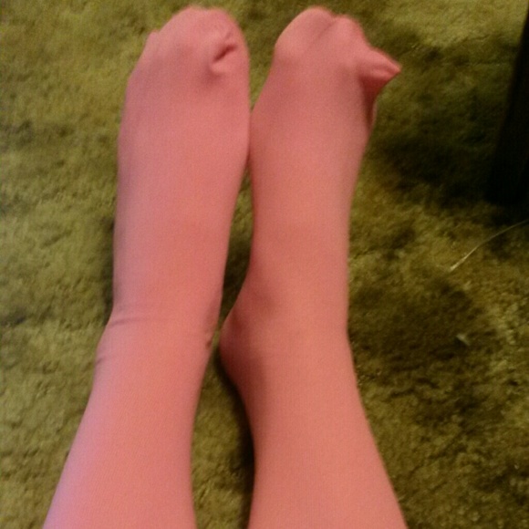 NWOT bright pink tights