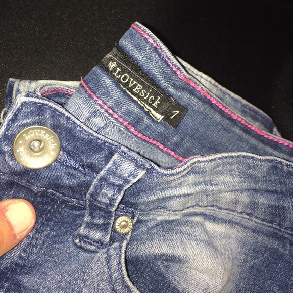 Love sick stone washed jeans
