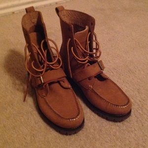 Ralph Lauren tan boots