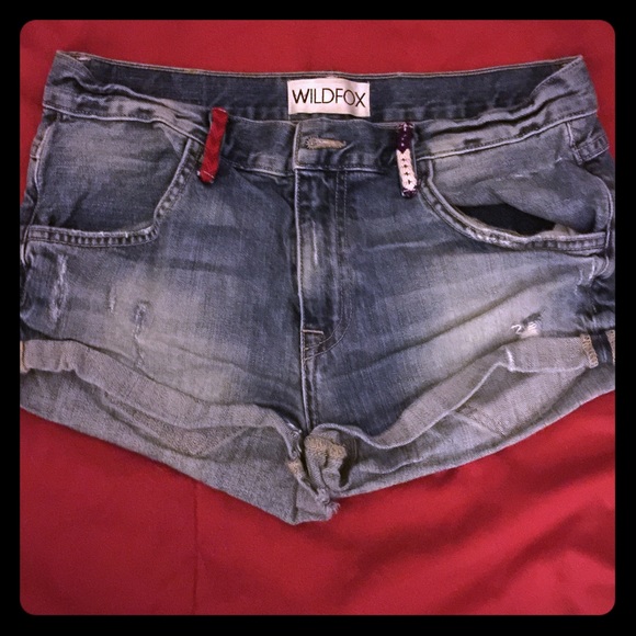 Wildfox distressed cutoffs