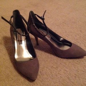 BCBG Pointy Toe Grey Heels