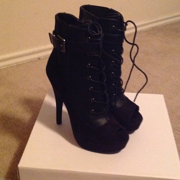 JustFab Black Booties