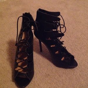 JustFab Lace up Bootie