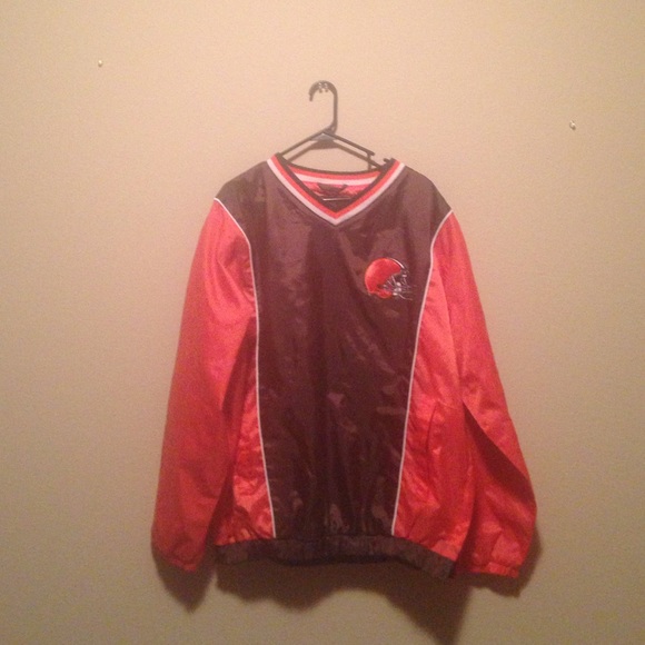MENS SPORTS BROWNS FOOTBALL SPORTS JACKET - Picture 1 of 3