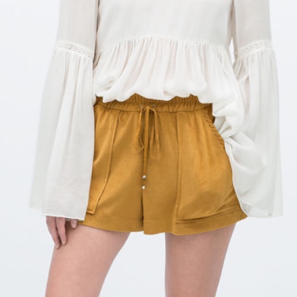 Zara suede shirt size medium