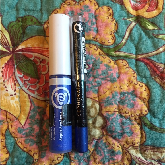 Mary Kay and Sephora blue eyeliner bundle