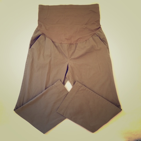 Dark Khaki Maternity Pants (XL)