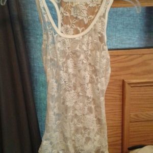 Lace tank top