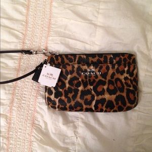 Coach Cheetah Wristlet