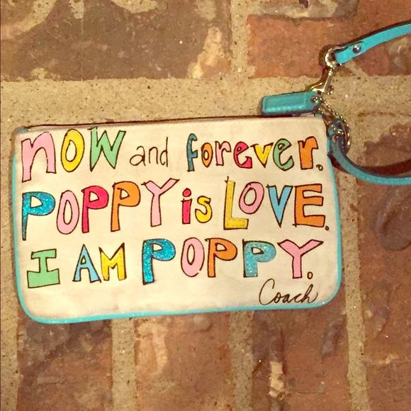 Coach poppy purse/wristlet