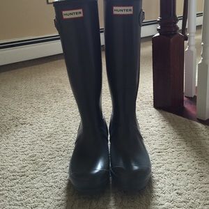 Grey Hunter tall rain boots
