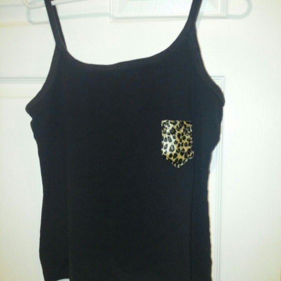 Black Tank Top // Pocket Tee - Picture 2 of 4