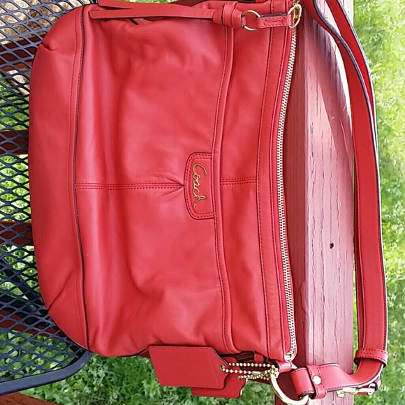 Orange Coach Bag