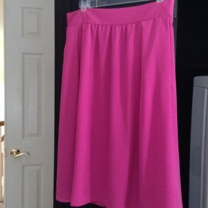 Hot pink skirt