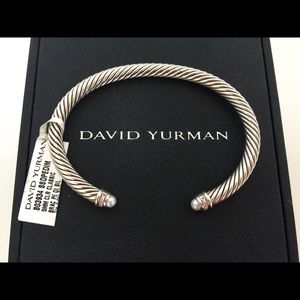 David Yurman Pearls & Diamonds 5mm Cable Bracelet