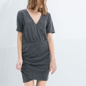 Zara trafaluc gray dress