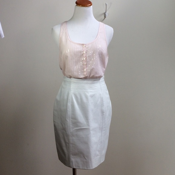 J. Crew Pink and White Striped Tank
