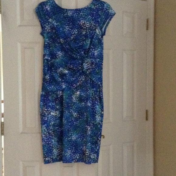 Beautiful blue, green, white dress