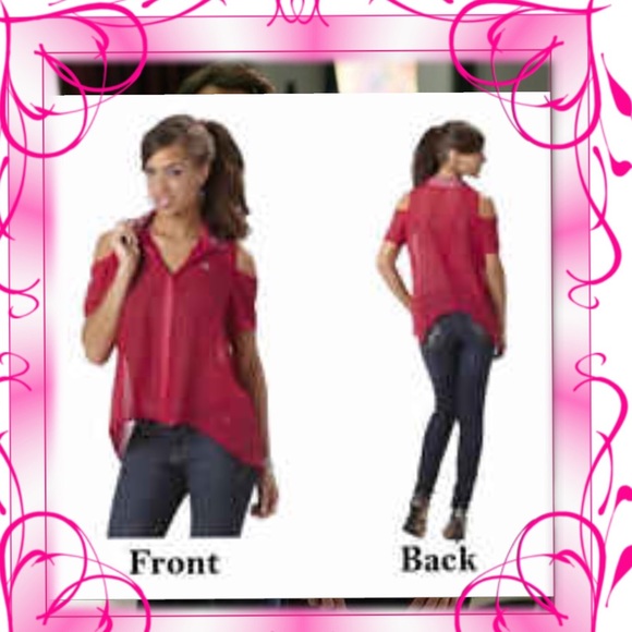 Apple Bottom Cold ShoulderTop. Closet Closing - Picture 1 of 1