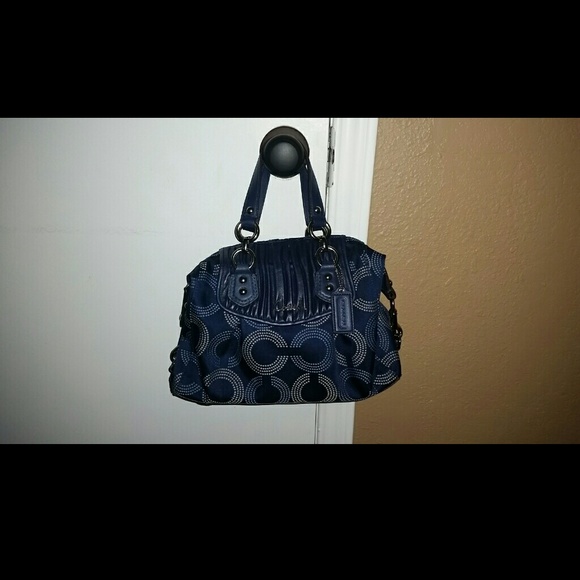 Navy Coach Handbag