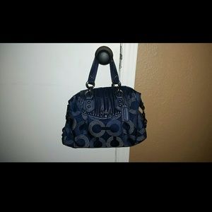 Navy Coach Handbag