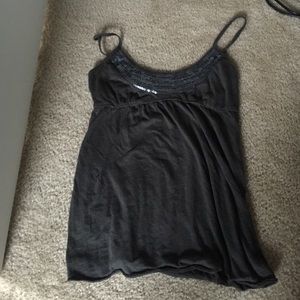 Sequined baby doll tank top