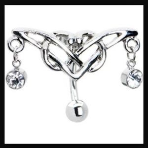 🔆🔆 Tribal top dangle belly ring