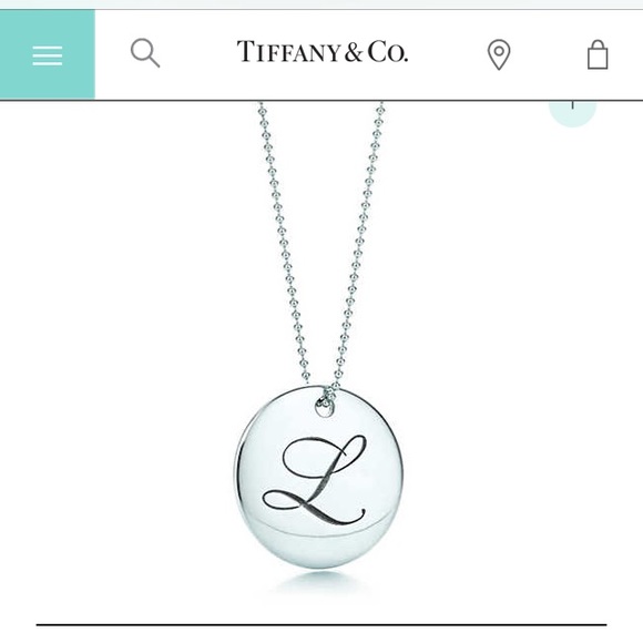 🚫SOLD TIFFANY NOTES LETTER "L" ROUND PENDANT - Picture 3 of 4