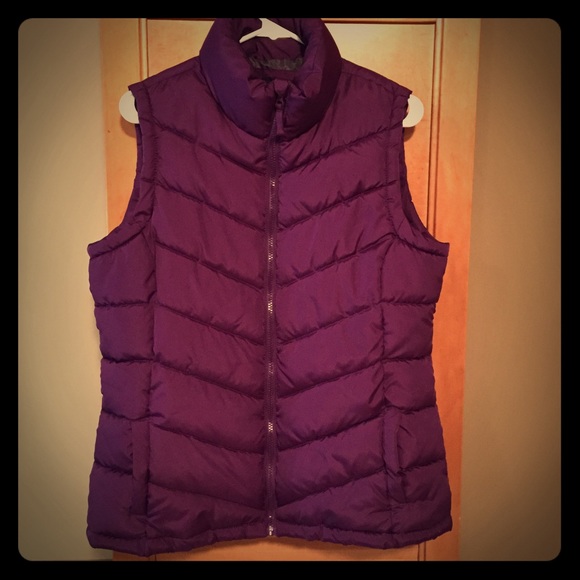 Purple puff vest