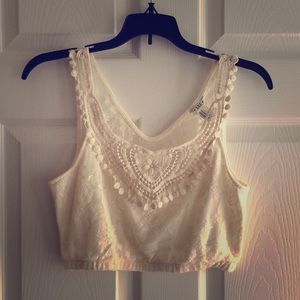 FOREVER 21 Lace Crop Top