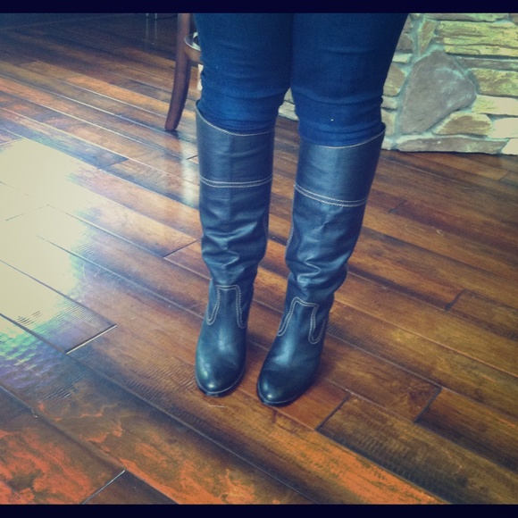 Lucky Brand Brown Leather Boots