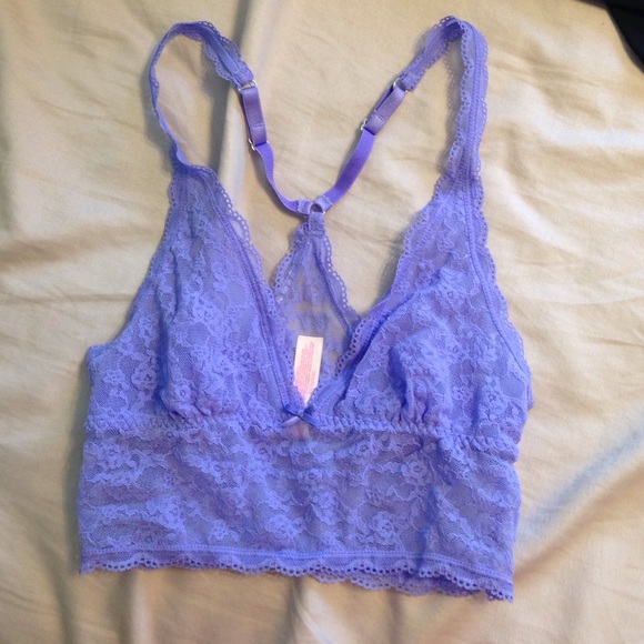 purple racerback bralette