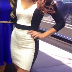 Black and white dress